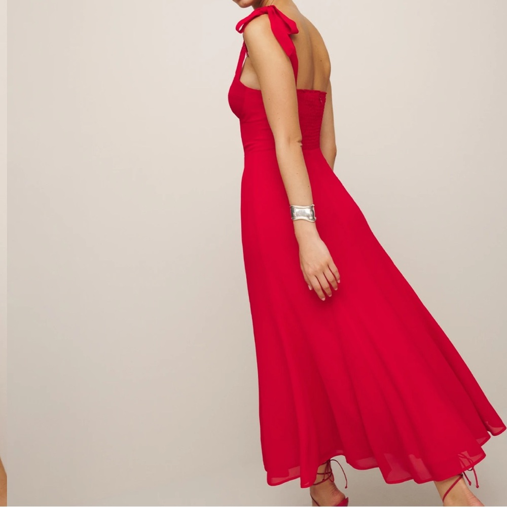 Reformation Petites Nadria Dress Poinsettia 0P